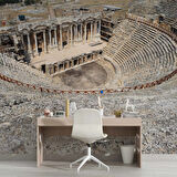 Pamukkale Antik Tiyatro Denizli Manzaralı Duvar Kağıdı