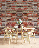 Doğal Turuncu Taş Duvar Temalı Duvar Kağıdı