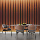 Kahverengi Düz Çizimli Duvar Kağıdı