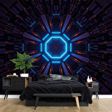 Cosmic Enerji Kaynağı Desenli Duvar Kağıdı