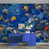 Akvaryum Balık Manzaralı Duvar Kağıdı