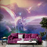 Unicorn Beyaz At Duvar Kağıdı
