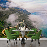 Dağ, Bulut ve Gökyüzü Manzaralı Duvar Kağıdı