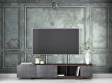 3D Gri Panel Duvar Kağıdı Baskı