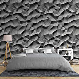 3D Beton Taş Duvar Kağıdı Baskı