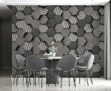 3 Boyutlu Carbon Fiber Görünümlü Duvar Kağıdı Baskı