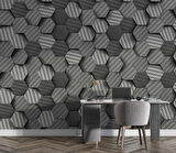 3 Boyutlu Carbon Fiber Görünümlü Duvar Kağıdı Baskı