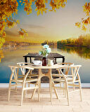 Kara Kalem Santranç ve Sokak Çizim Duvar Kağıdı Baskı