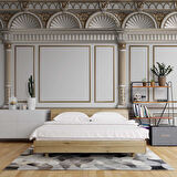 3D Saray Beyaz Panel Altın Motif Duvar Kağıdı Baskı