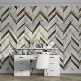 3 Boyutlu Beyaz Çiçek İnci motifli Duvar Kağıdı Baskı