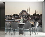 İstanbul Cami Manzaralı Duvar Kağıdı Baskı