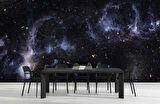 Galaksi Yıldızlar Manzaralı Duvar Kağıdı Baskı