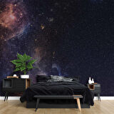 Uzaydaki Yıldız Manzaralı Duvar Kağıdı Baskı