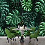 Botanik Bahçe Yaprak Duvar Kağıdı Baskı