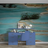 Pamukkale Manzaralı Duvar Kağıdı Baskı