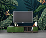 Yaprak Desenli Duvar Kağıdı Baskı