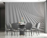 3 Boyutlu Geometrik Derinlik Duvar Kağıdı Baskı