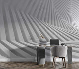 3 Boyutlu Geometrik Derinlik Duvar Kağıdı Baskı
