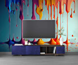 Akan Boya Temalı Duvar Kağıdı Baskı