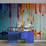 Akan Boya Temalı Duvar Kağıdı Baskı