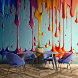 Akan Boya Temalı Duvar Kağıdı Baskı