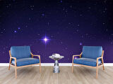 Uzay ve Yıldız Temalı Temalı Duvar Kağıdı Baskı