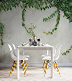 Duvar Dokulu Sarmaşık Dekorlu Duvar Kağıdı