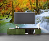 Orman ve Şelale Manzaralı Duvar Kağıdı