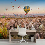 Kapodakya Sıcak Hava Balon Manzaralı Duvar Kağıdı