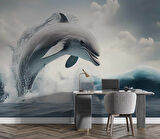 Yunus Balığı Temalı Duvar Kağıdı