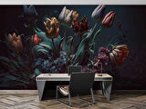 Karanlık Çiçek Temalı Duvar Kağıtları