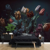 Karanlık Çiçek Temalı Duvar Kağıtları