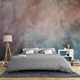 Eskitme Mavi Pembe Duvar Dokulu Duvar Kağıdı Baskı