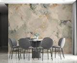 3 Boyutlu Açık Mermer Temalı Duvar Kağıdı