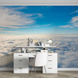 Gökyüzü ve Bulut Manzaralı Duvar Kağıdı Baskı