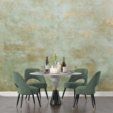 Eskitme Yeşil Duvar Temalı Duvar Kağıdı