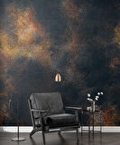 3 Boyutlu Siyah Altın Duvar Dokusu Duvar Kağıdı