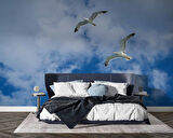 Gökyüzü Martı Temalı Duvar Kağıdı