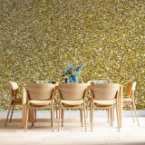 3 Boyutlu Altın Sim Görünümlü Duvar Kağıdı