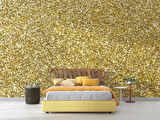 3 Boyutlu Altın Sim Görünümlü Duvar Kağıdı