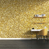 3 Boyutlu Altın Sim Görünümlü Duvar Kağıdı