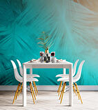 Neon Yaprak Temalı Duvar Kağıdı