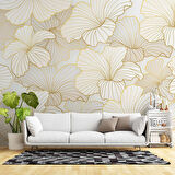 Altın Yaprak Temalı Duvar Kağıd