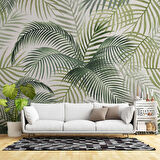 Botanik Bahçe Yaprak Temalı Duvar Kağıdı