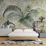 Botanik Bahçe Yaprak Temalı Duvar Kağıdı