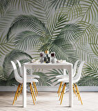 Botanik Bahçe Yaprak Temalı Duvar Kağıdı