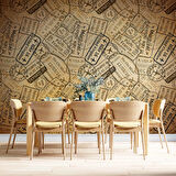 Uçak Bileti Temalı Duvar Kağıdı