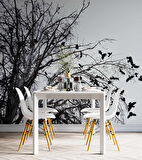 Gökyüzü Ağaç ve Kuş Manzaralı Duvar Kağıdı