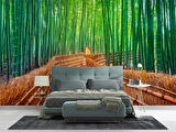 Bambu Ormanı Manzaralı Duvar Kağıdı