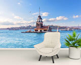 İstanbul Kız Kulesi Manzaralı Duvar Kağıdı